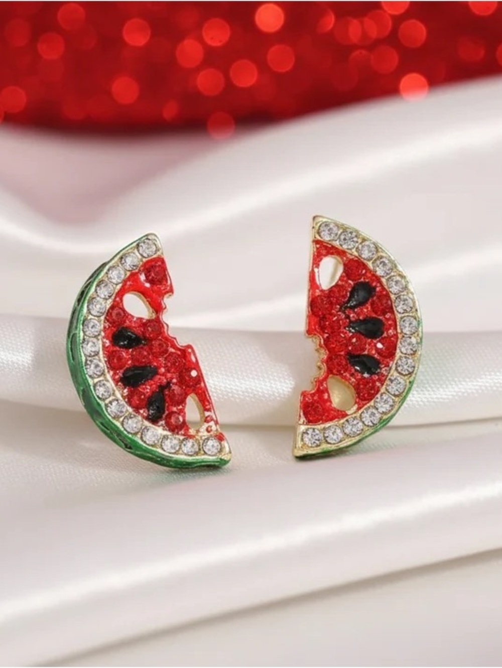 Watermelon Slice Earrings